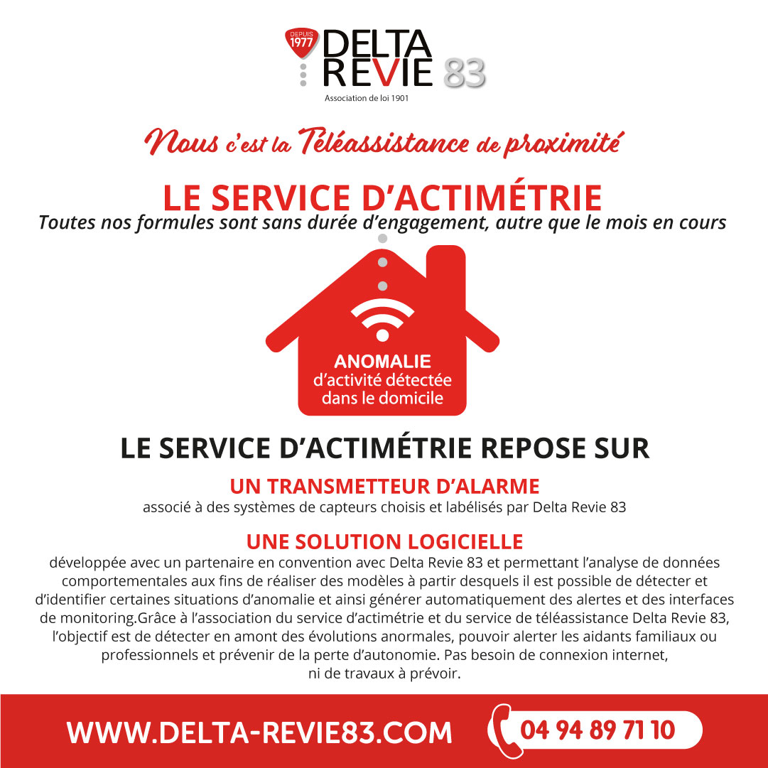 téléassistance préventive avec service d'actimétrie