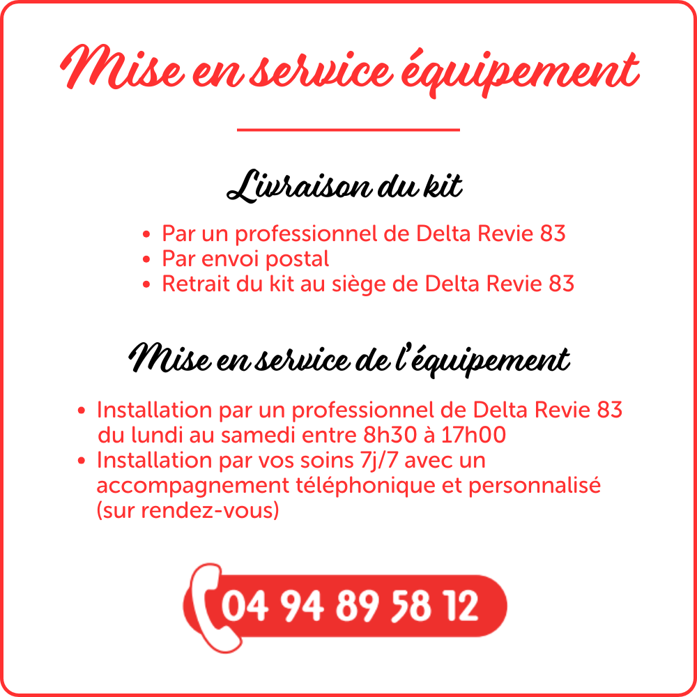 T&eacute;l&eacute;assistance var mise en service &eacute;quipement