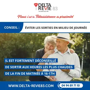 Conseil : EVITER LES SORTIES EN MILIEU DE JOURNEE 