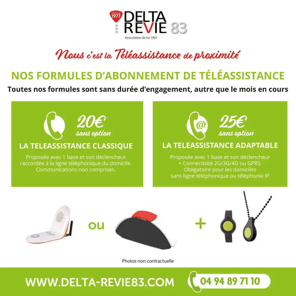 Nos formules d'abonnement de t�l�assistance